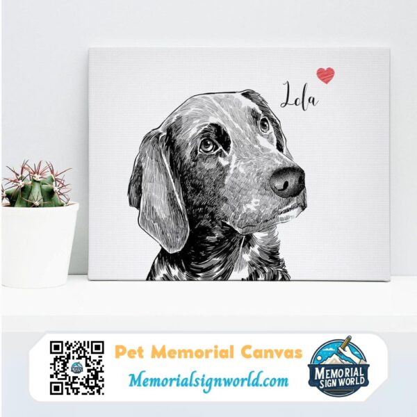 Personalized Custom Painting Dog Cat Pet Memorial Canvas Art Poster DC44