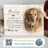 Personalized Custom Goodbyes Are Not Forever Dog Cat Pet Memorial Canvas Art Poster DC60 (2)
